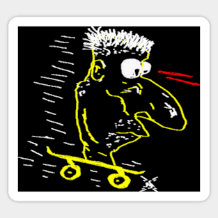 Skater Head Sticker